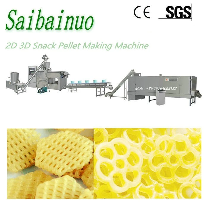 3D Snack Pellet Single Screw Extruder